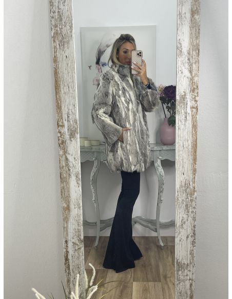 Abrigo Luisa tonos gris