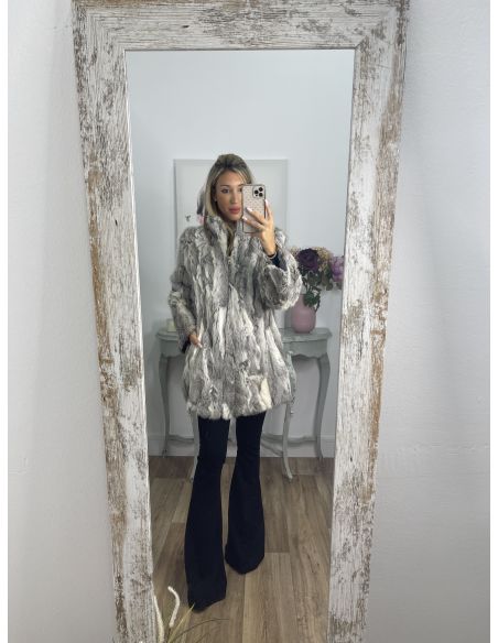 Abrigo Luisa tonos gris