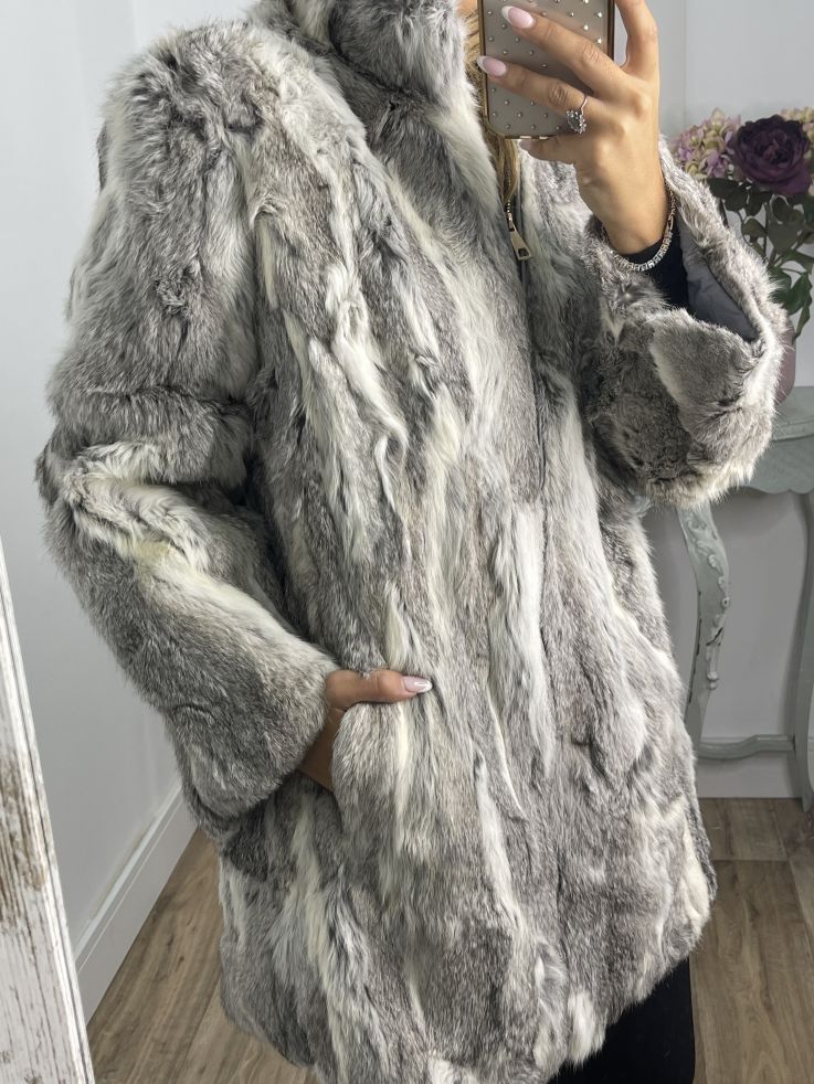 Abrigo Luisa tonos gris