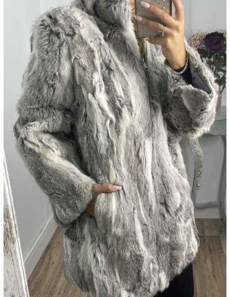 Abrigo Luisa tonos gris