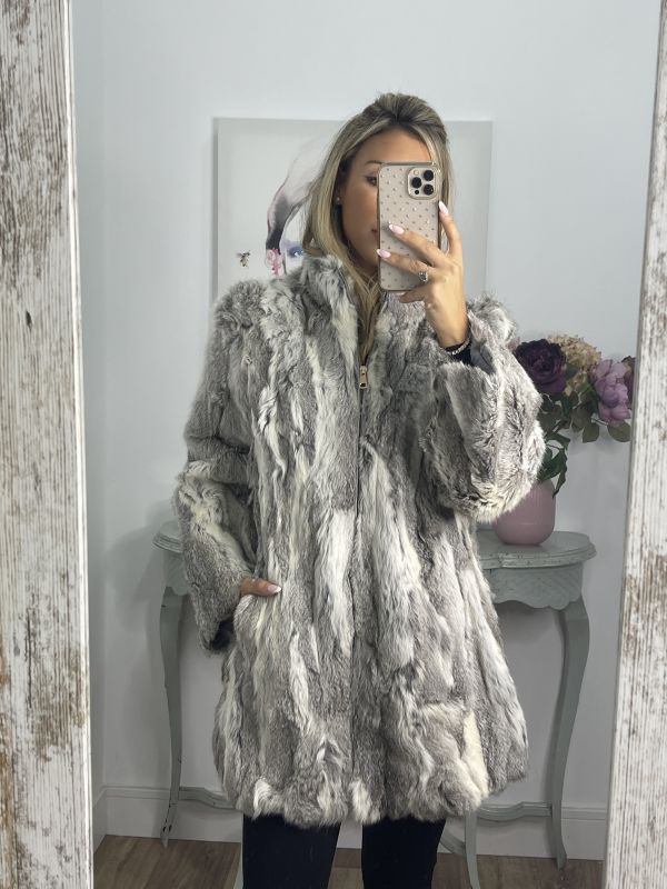 Abrigo Luisa tonos gris