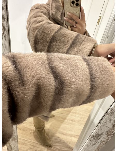 Abrigo Londres color taupe