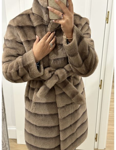 Abrigo Londres color taupe