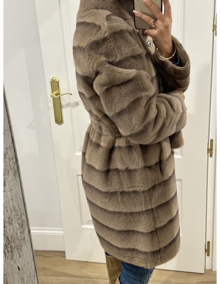 Abrigo Londres color taupe