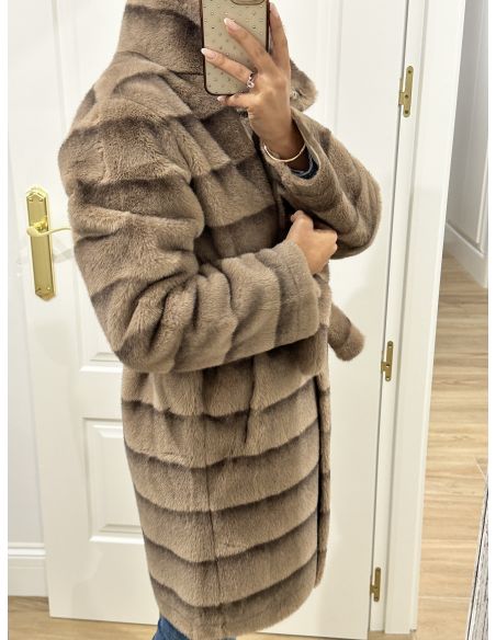 Abrigo Londres color taupe