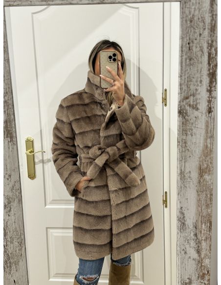 Abrigo Londres color taupe