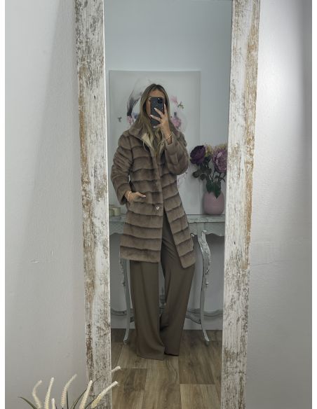 Abrigo Londres color taupe