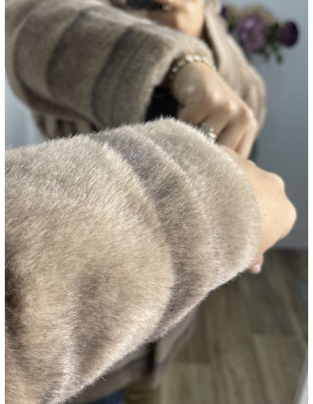 Abrigo Londres color taupe