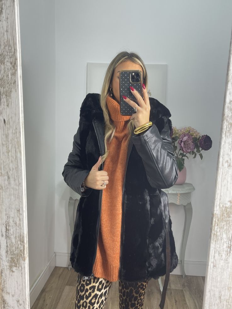 Abrigo Amsterdam negro