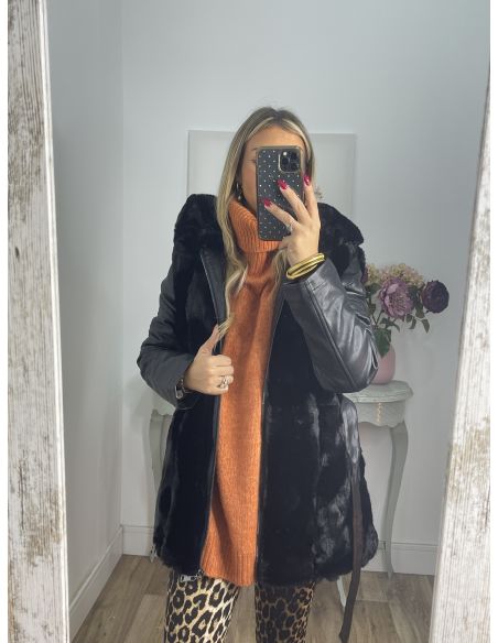 Abrigo Amsterdam negro