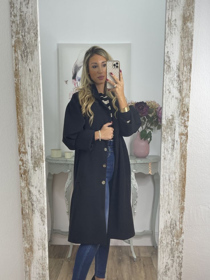 Abrigo Yoana en negro