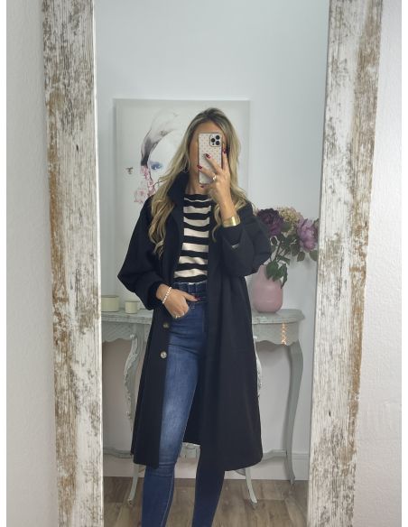 Abrigo Yoana en negro