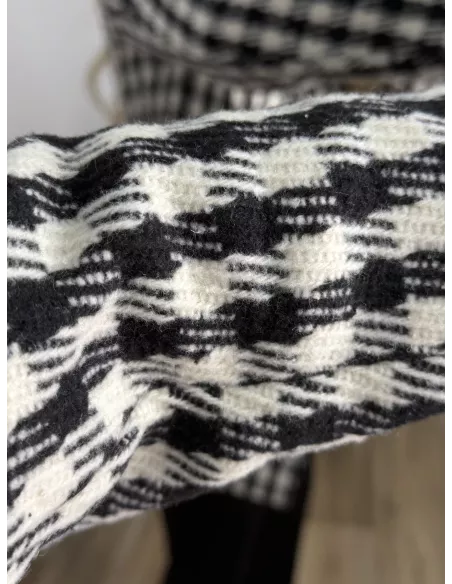 Chaqueta pata de gallo negra y blanca