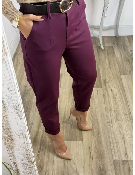 Pantalón Colett burdeos