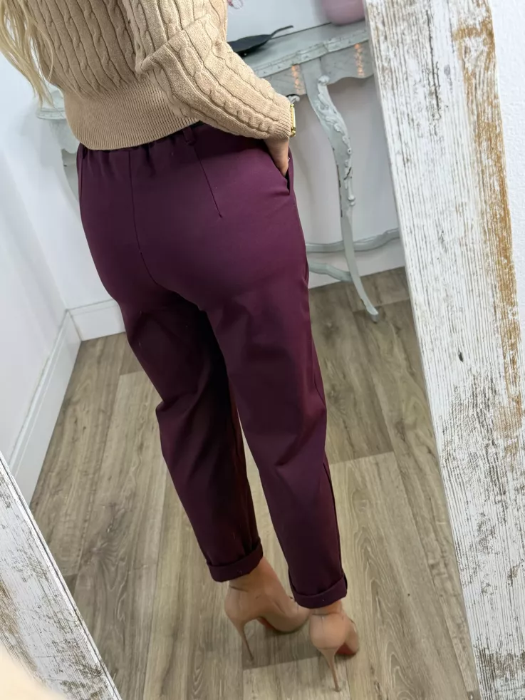 Pantalón Colett burdeos