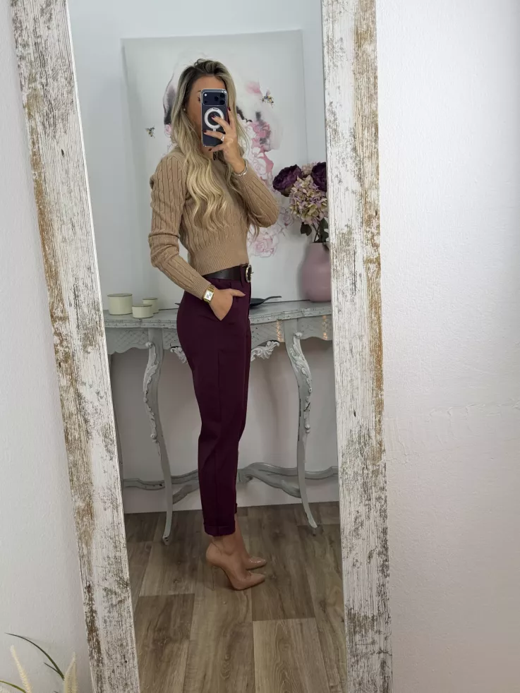 Pantalón Colett burdeos