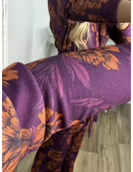 Conjunto Laras estampado morado
