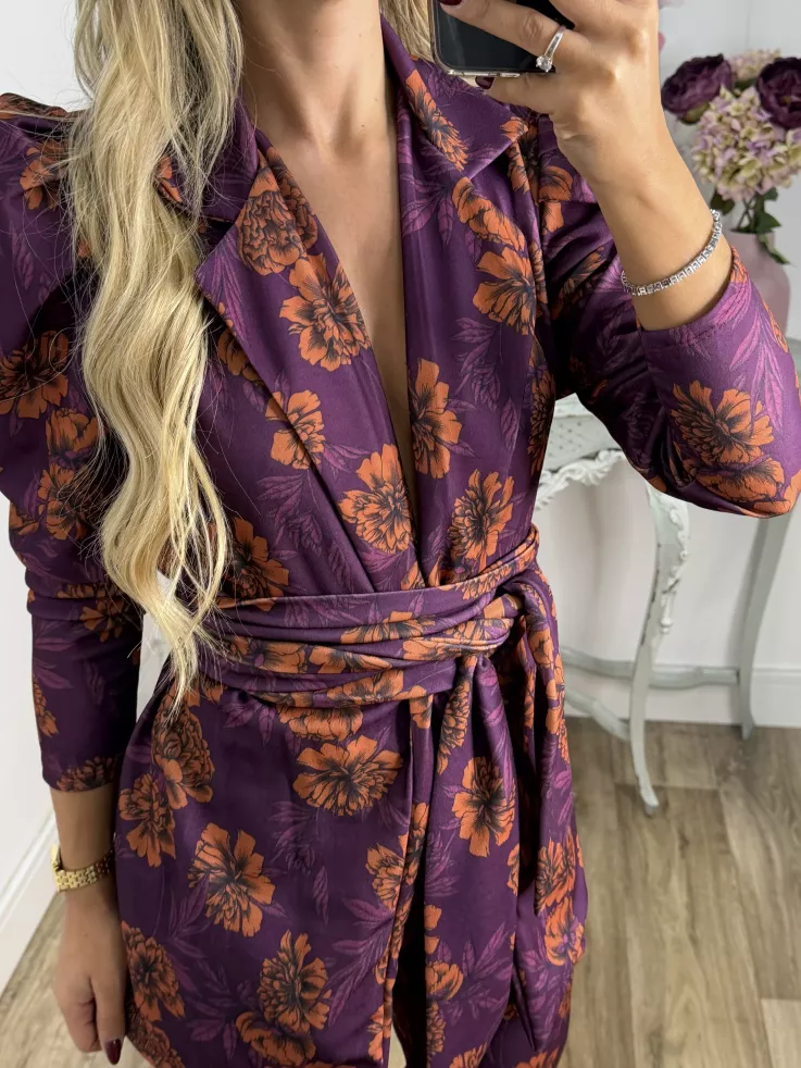 Conjunto Laras estampado morado