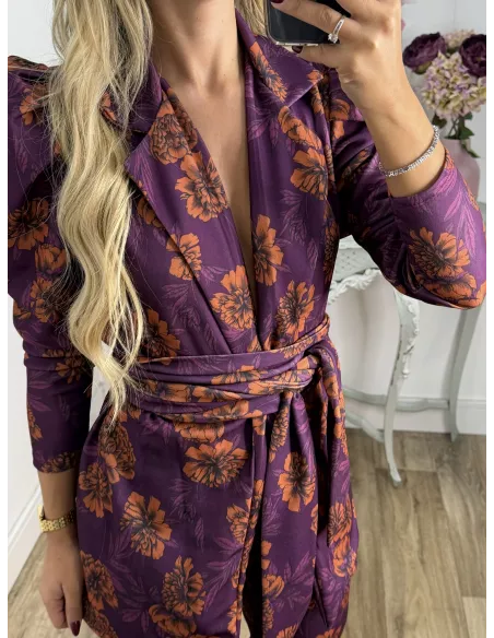 Conjunto Laras estampado morado