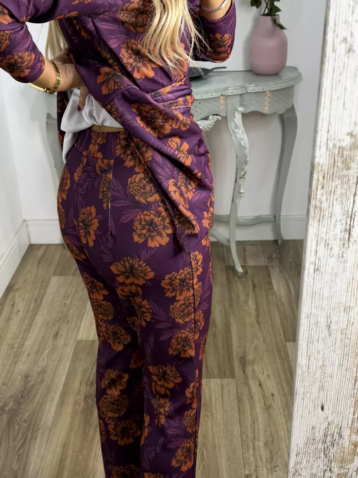 Conjunto Laras estampado morado