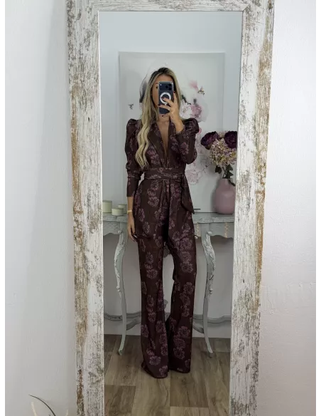 Conjunto Laras estampado marrón