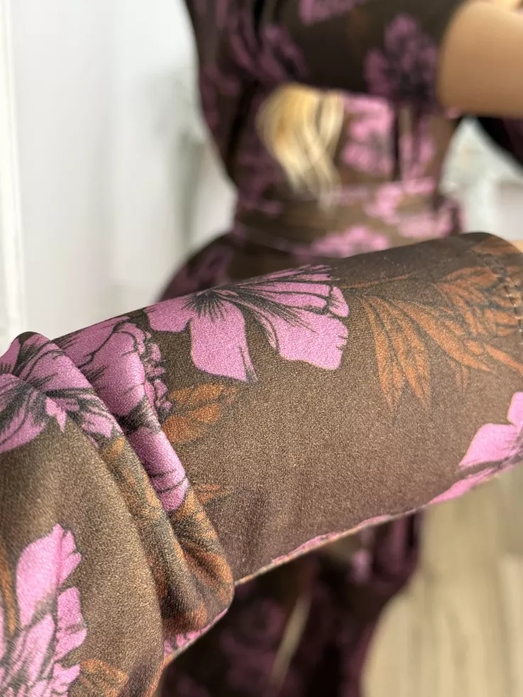 Conjunto Laras estampado marrón