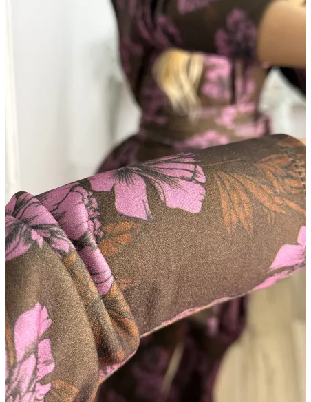 Conjunto Laras estampado marrón