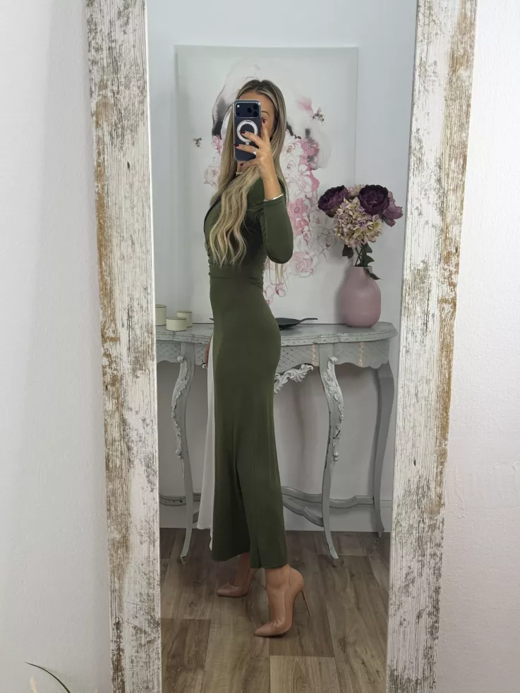 Vestido Hernandez verde y negro