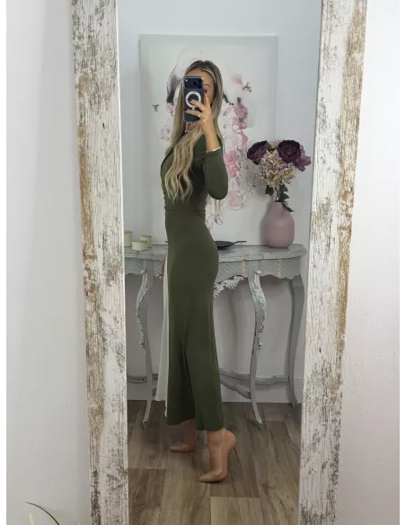 Vestido Hernandez verde y negro