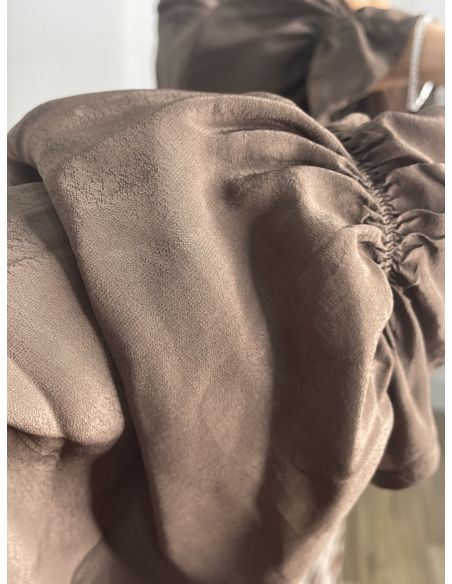 Camisa Boho chocolate