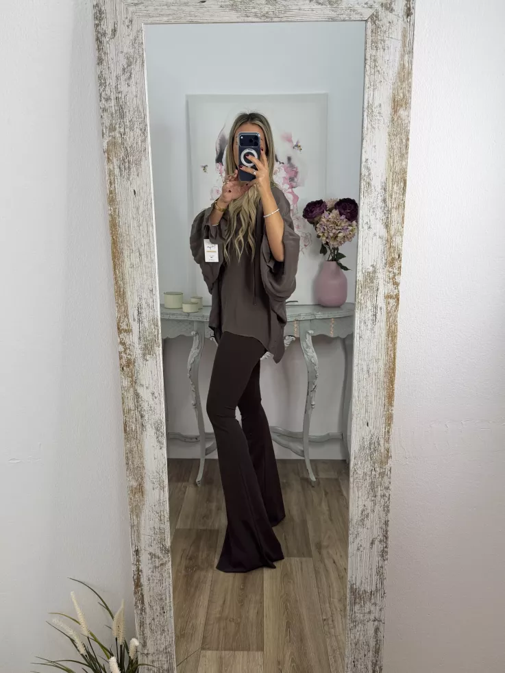 Camisa Boho chocolate