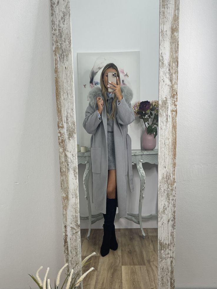 Abrigo Paris gris