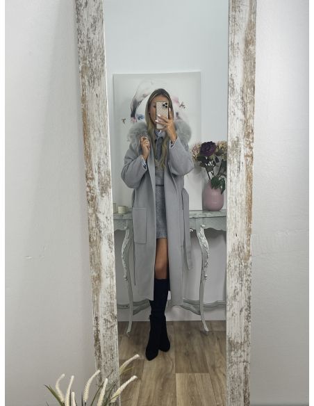 Abrigo Paris gris