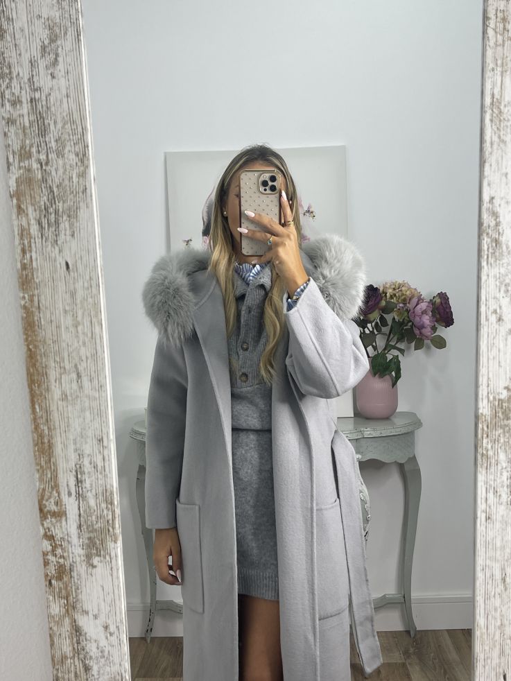 Abrigo Paris gris