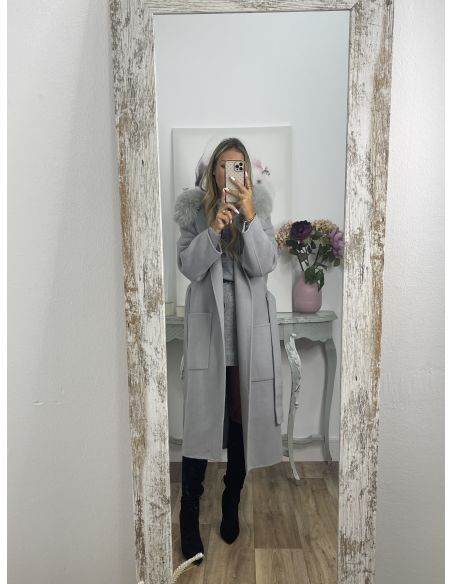 Abrigo Paris gris