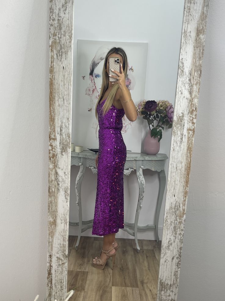 Falda lentejuelas buganvilla