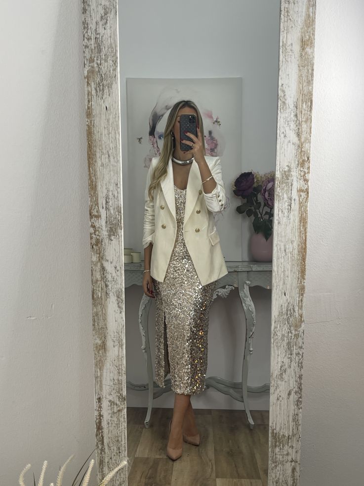 Falda lentejuelas dorada