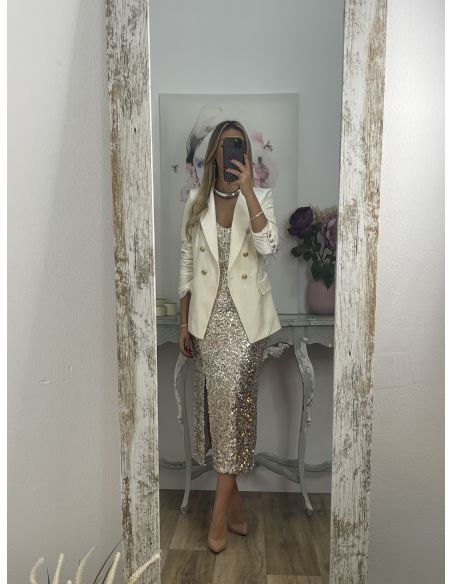 Falda lentejuelas dorada