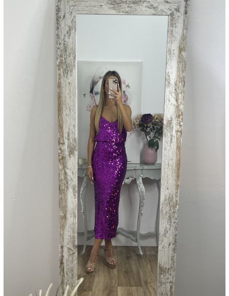 Top lentejuelas buganvilla