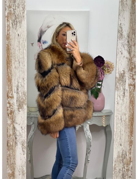 Abrigo Venecia tonos marrones