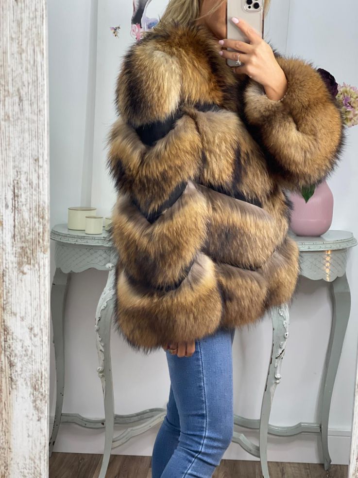 Abrigo Venecia tonos marrones