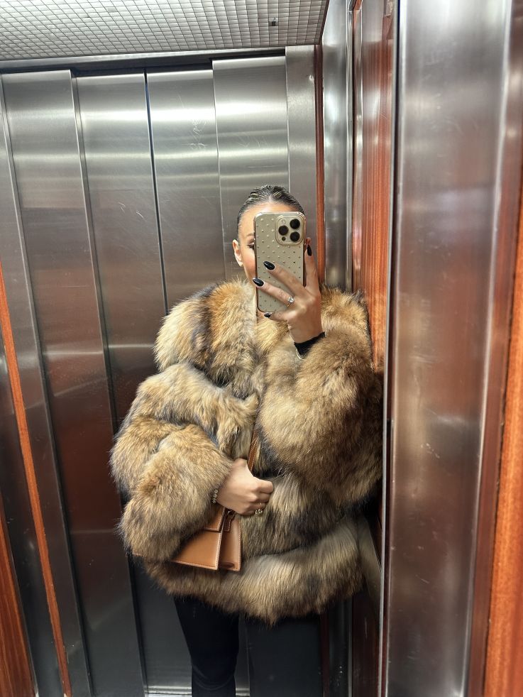 Abrigo Venecia tonos marrones