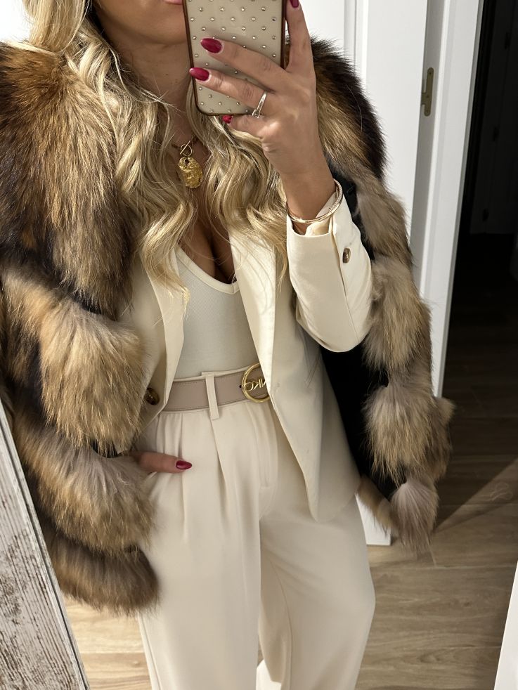 Abrigo Venecia tonos marrones