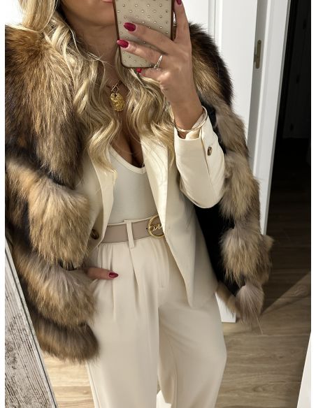 Abrigo Venecia tonos marrones