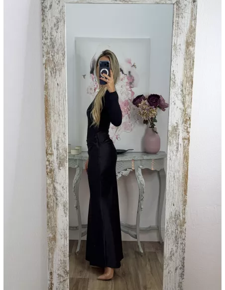 Vestido Tani azul negro