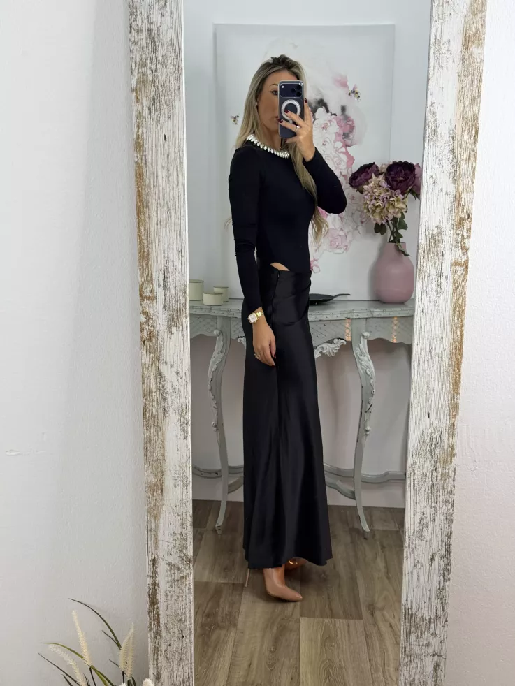 Vestido Tani azul negro