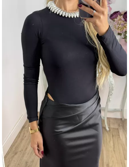 Vestido Tani azul negro