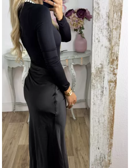 Vestido Tani azul negro