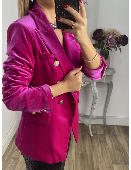 Chaqueta terciopelo rosa