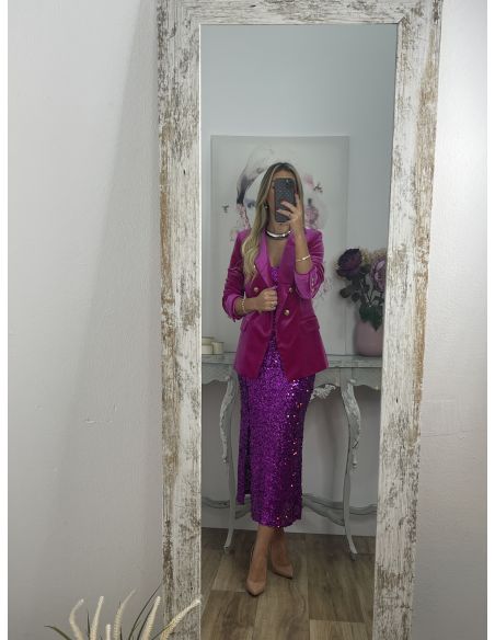 Chaqueta terciopelo rosa